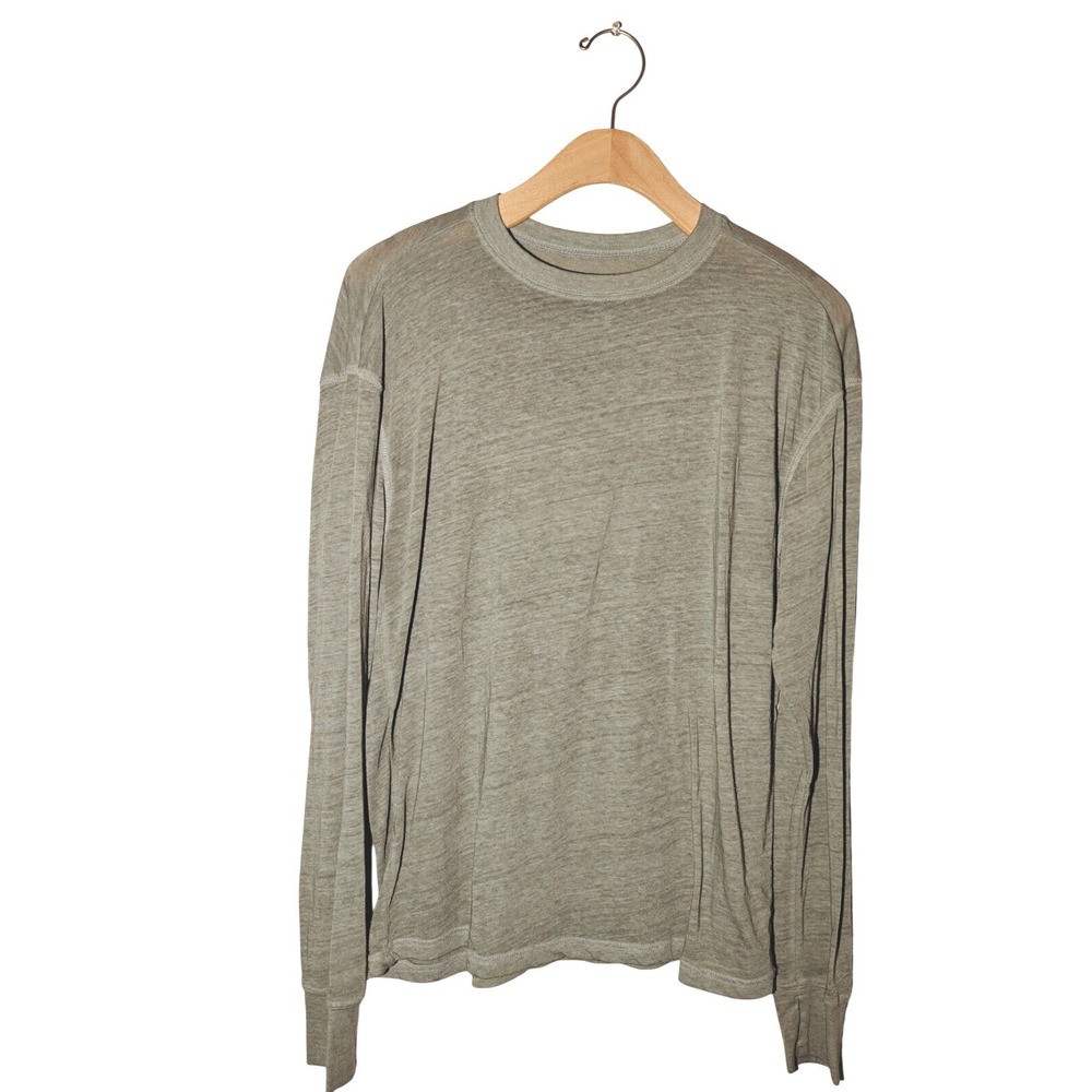 Free People Movement Long Sleeve Tunic Top heather grey Small